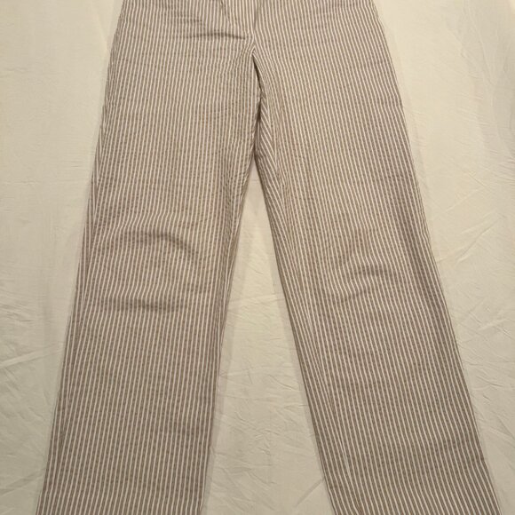 LOFT Riviera Slim Pants in Striped Seersucker - Picture 2 of 2